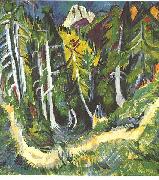 Ernst Ludwig Kirchner Forest gorge - Staffel oil painting